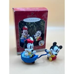 Vintage - Mickey & CO. - Make Believe Boat Ornament - NWT